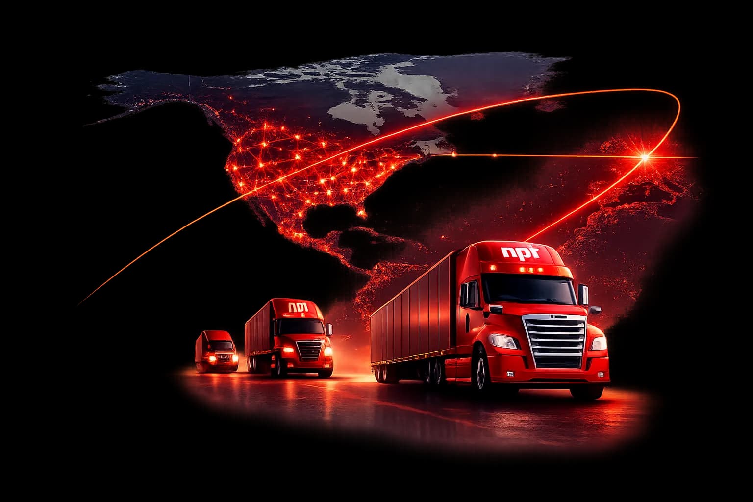 NPT branded truck representing disciplined freight execution