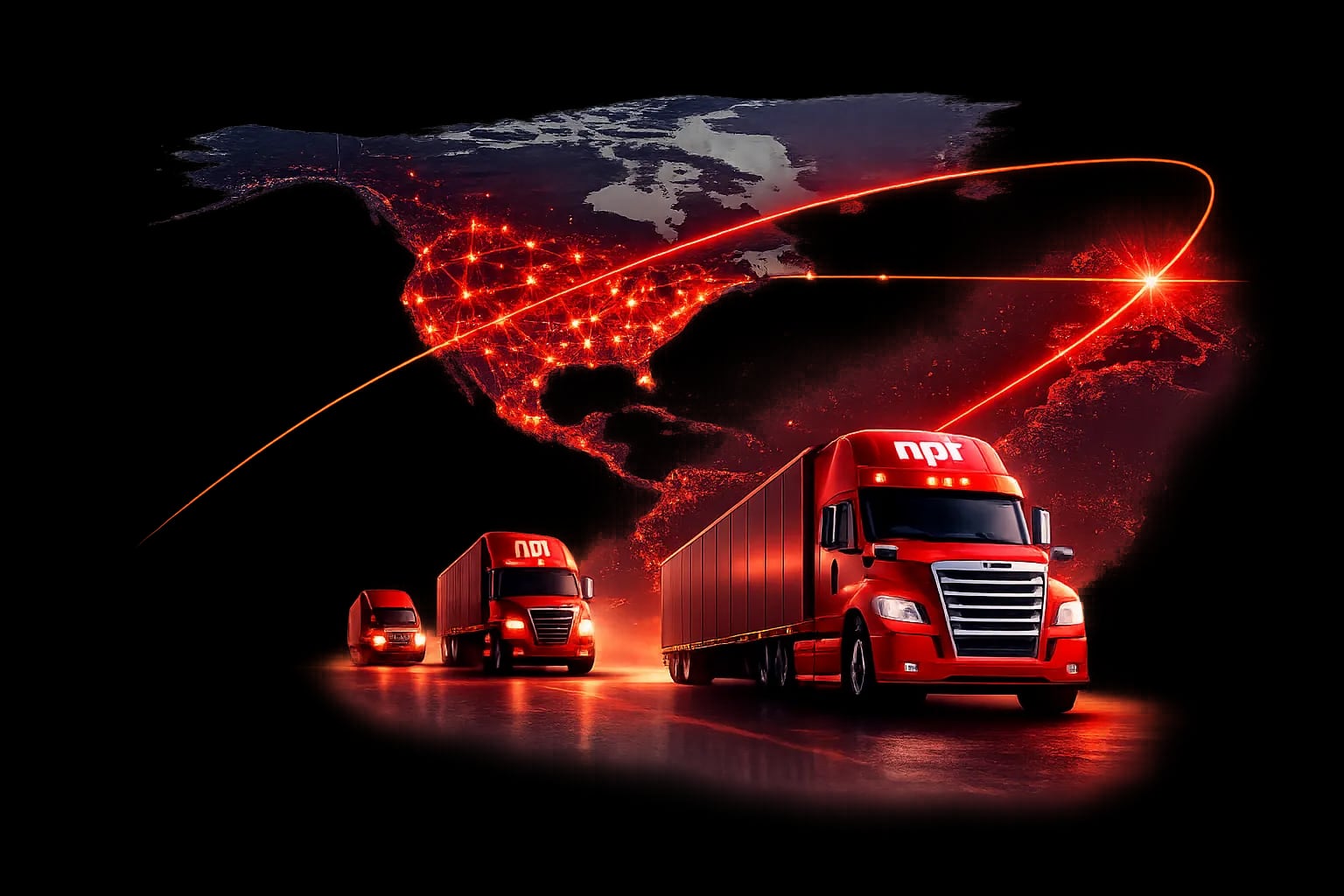 NPT branded truck representing disciplined freight execution