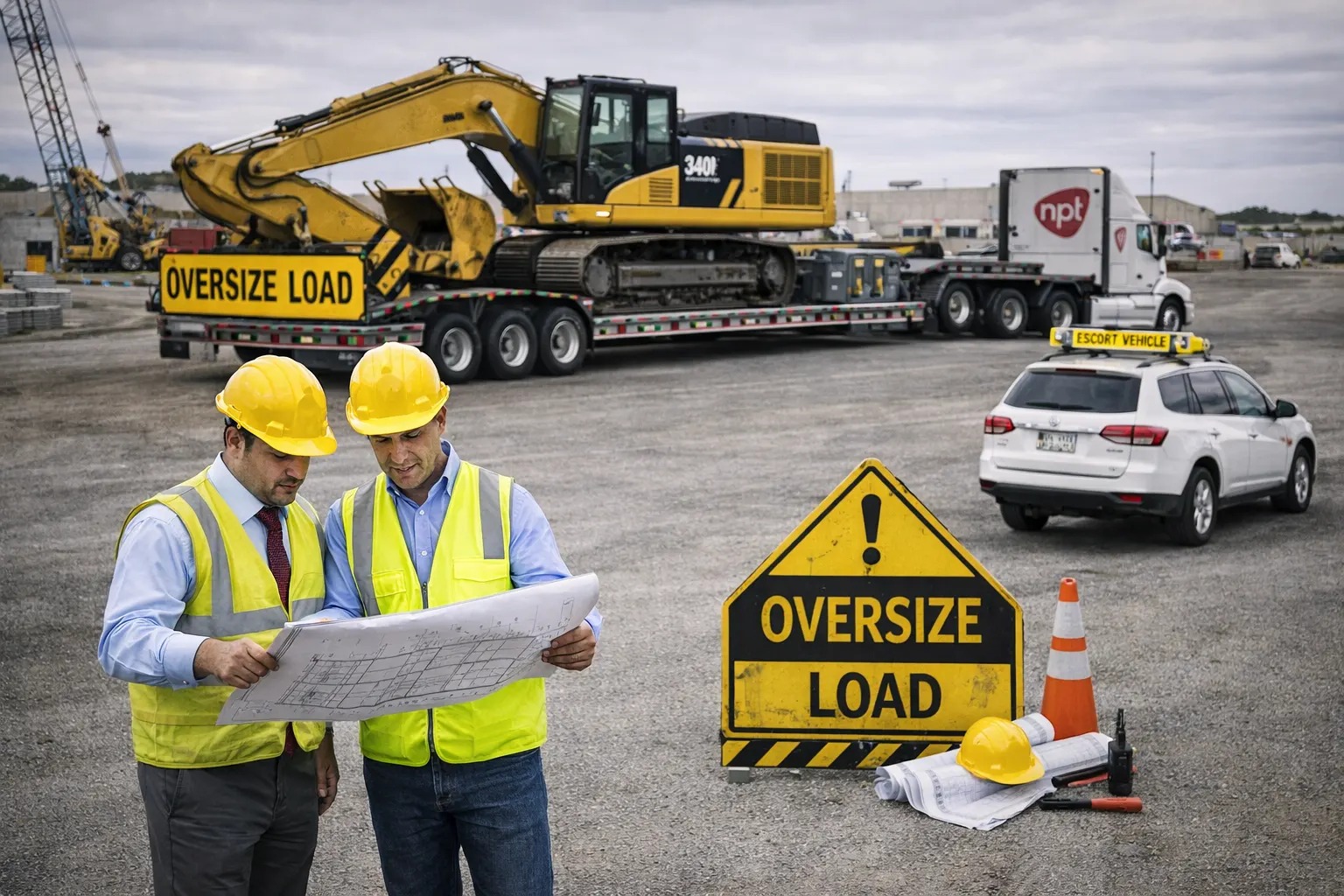 Project cargo and oversize logistics planning execution