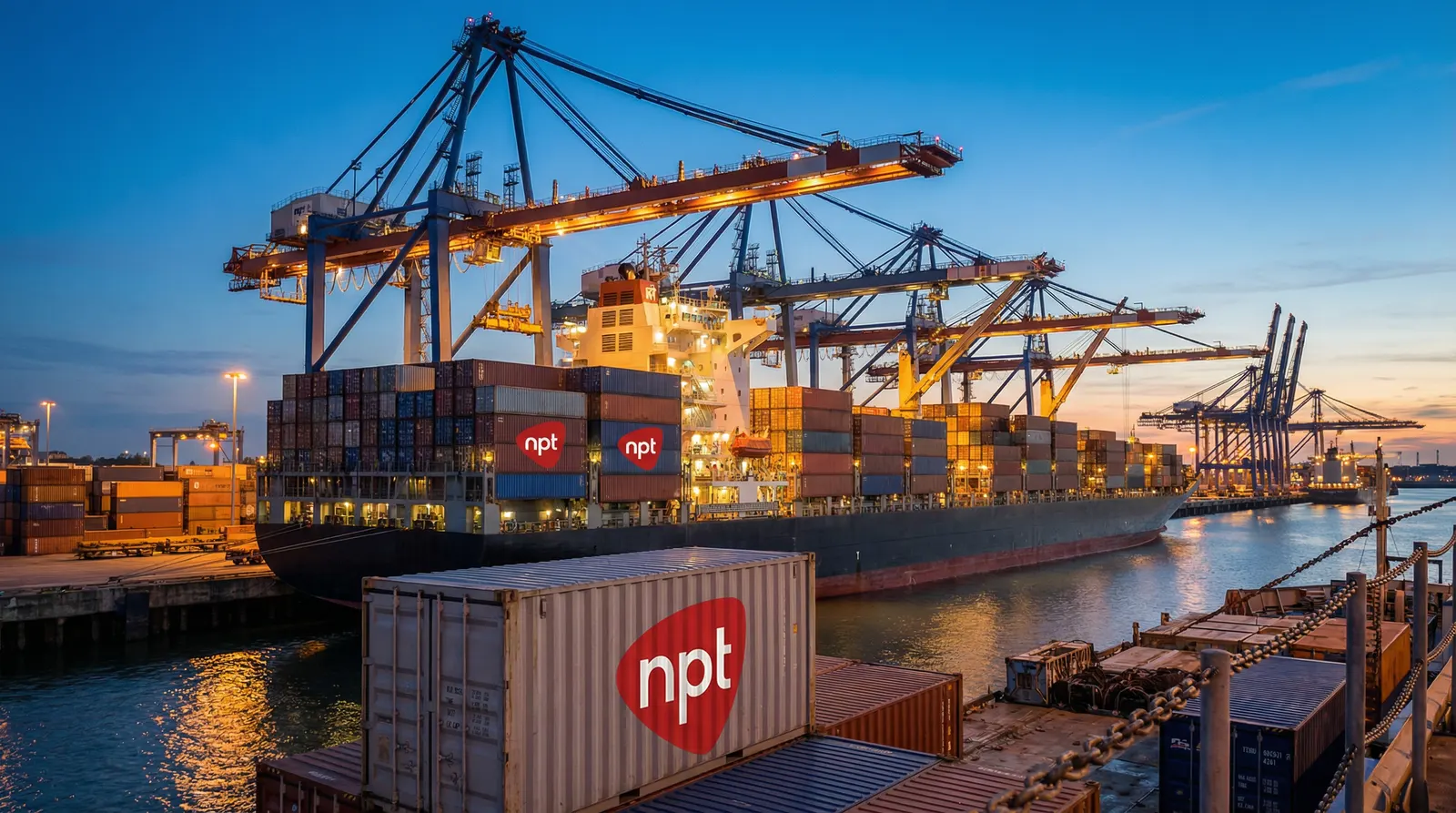 Ocean container freight operations for international supply chains